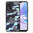 Custodia Silicone Morbida In Pelle Cover S01D per Oppo A78 5G Blu
