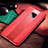 Custodia Silicone Morbida In Pelle Cover S02 per Huawei Mate 20 Pro Rosso