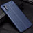 Custodia Silicone Morbida In Pelle Cover S02 per Huawei Mate 40 Lite 5G Blu