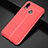 Custodia Silicone Morbida In Pelle Cover S02 per Huawei Nova 3e Rosso