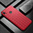 Custodia Silicone Morbida In Pelle Cover S02 per Huawei Nova 3i Rosso