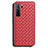 Custodia Silicone Morbida In Pelle Cover S02 per Huawei Nova 7 SE 5G Rosso