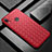 Custodia Silicone Morbida In Pelle Cover S02 per Huawei P Smart+ Plus Rosso