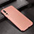 Custodia Silicone Morbida In Pelle Cover S02 per Huawei P20 Pro Oro Rosa