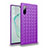 Custodia Silicone Morbida In Pelle Cover S02 per Samsung Galaxy Note 10 Viola