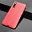 Custodia Silicone Morbida In Pelle Cover S02 per Xiaomi Mi 9 Pro 5G Rosso