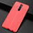 Custodia Silicone Morbida In Pelle Cover S02 per Xiaomi Redmi 8 Rosso