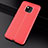 Custodia Silicone Morbida In Pelle Cover S03 per Huawei Mate 20 Pro Rosso