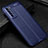 Custodia Silicone Morbida In Pelle Cover S03 per Huawei Nova 7 5G Blu