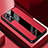 Custodia Silicone Morbida In Pelle Cover S03 per OnePlus Nord N20 5G Rosso