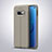 Custodia Silicone Morbida In Pelle Cover S03 per Samsung Galaxy S10e Grigio
