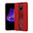 Custodia Silicone Morbida In Pelle Cover S04 per Huawei Mate 20 Pro Rosso