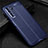 Custodia Silicone Morbida In Pelle Cover S04 per Huawei Nova 7 SE 5G Blu