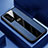 Custodia Silicone Morbida In Pelle Cover S04 per Huawei P40 Pro+ Plus Blu