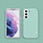 Custodia Silicone Morbida In Pelle Cover S04 per Samsung Galaxy S21 5G