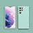 Custodia Silicone Morbida In Pelle Cover S04 per Samsung Galaxy S21 Ultra 5G