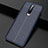 Custodia Silicone Morbida In Pelle Cover S04 per Xiaomi Redmi K30 5G Blu