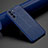 Custodia Silicone Morbida In Pelle Cover S06 per Samsung Galaxy S21 5G Blu