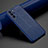 Custodia Silicone Morbida In Pelle Cover S06 per Samsung Galaxy S22 5G Blu