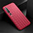 Custodia Silicone Morbida In Pelle Cover S06 per Xiaomi Mi 10 Rosso