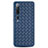 Custodia Silicone Morbida In Pelle Cover S07 per Xiaomi Mi 10 Blu