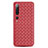 Custodia Silicone Morbida In Pelle Cover S07 per Xiaomi Mi 10 Rosso