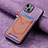 Custodia Silicone Morbida In Pelle Cover SD1 per Apple iPhone 14 Plus Lavanda