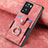 Custodia Silicone Morbida In Pelle Cover SD1 per Oppo A77 4G Rosa