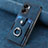 Custodia Silicone Morbida In Pelle Cover SD1 per Oppo A77 5G Blu