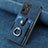 Custodia Silicone Morbida In Pelle Cover SD1 per Oppo A94 5G Blu