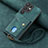 Custodia Silicone Morbida In Pelle Cover SD1 per Samsung Galaxy S22 Ultra 5G