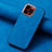 Custodia Silicone Morbida In Pelle Cover SD13 per Apple iPhone 13 Pro Max Blu