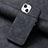 Custodia Silicone Morbida In Pelle Cover SD13 per Apple iPhone 15 Plus Nero