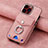 Custodia Silicone Morbida In Pelle Cover SD15 per Apple iPhone 13 Pro Max Rosa
