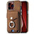 Custodia Silicone Morbida In Pelle Cover SD16 per Apple iPhone 14 Pro