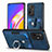 Custodia Silicone Morbida In Pelle Cover SD2 per Oppo A94 5G Blu
