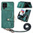 Custodia Silicone Morbida In Pelle Cover SD2 per Samsung Galaxy A12 Nacho Verde