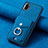 Custodia Silicone Morbida In Pelle Cover SD2 per Samsung Galaxy M04 Blu
