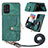 Custodia Silicone Morbida In Pelle Cover SD2 per Samsung Galaxy M32 5G Verde