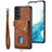 Custodia Silicone Morbida In Pelle Cover SD2 per Samsung Galaxy S22 Plus 5G