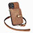 Custodia Silicone Morbida In Pelle Cover SD3 per Apple iPhone 13