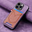 Custodia Silicone Morbida In Pelle Cover SD3 per Apple iPhone 13 Pro Lavanda