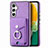 Custodia Silicone Morbida In Pelle Cover SD3 per Samsung Galaxy A13 5G Viola