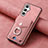 Custodia Silicone Morbida In Pelle Cover SD3 per Samsung Galaxy A14 5G Rosa