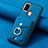 Custodia Silicone Morbida In Pelle Cover SD3 per Samsung Galaxy A21s Blu