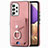 Custodia Silicone Morbida In Pelle Cover SD3 per Samsung Galaxy A32 5G Rosa