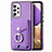 Custodia Silicone Morbida In Pelle Cover SD3 per Samsung Galaxy A32 5G Viola