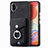 Custodia Silicone Morbida In Pelle Cover SD3 per Samsung Galaxy M04 Nero