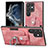 Custodia Silicone Morbida In Pelle Cover SD3 per Samsung Galaxy S23 Ultra 5G Rosa
