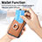 Custodia Silicone Morbida In Pelle Cover SD4 per Apple iPhone 14 Pro Max